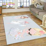 Armas Unistuste Balleti T&uuml;druk Ballerina Haldjas Vaip Vaip Magamistuppa Elutuppa Kodu Diivani Kaunistus, Laste M&auml;ng Suur Dekoratiivne P&otilde;randamatt 60*90cm beige