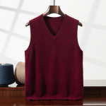 100% ka&scaron;miir meeste varrukateta &auml;rikasulik &uuml;hev&auml;rviline kootud vest-kampsun lahtine t&otilde;mmatav V-kaelusega pealisosa T-s&auml;rgid p&otilde;hiline Jumper L black