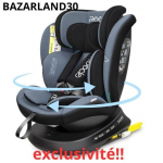 BAZARLAND30.Si&egrave;ge Auto 360 Pivotant ISOFIX 40-150 cm, de la naissance &agrave; 12 ans (0-36 kg), ECE R129