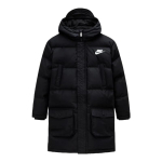Nike laste keskmise pikkusega kapuutsiga sulejope 110/56(5) must
