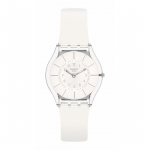 Swatch White Classiness k&auml;ekell SS08K102-S14 valge
