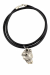 Staffordshire Bull Terrier, Staffy - Necklace with dog, silver-plated pendant for dog fan, unique jewelry by Art-Dog brand h&otilde;be