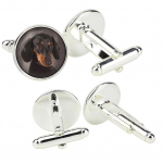 Dachshund Smooth-haired, Wiener dog, Badger dog - cufflinks in a box, handmade jewelry, product of the Art-Dog brand