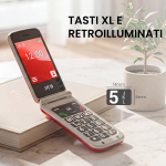 Mobiiltelefon vanematele inimestele SPC 2339R Punane 128 GB