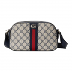 Gucci Ophidia Vintage H&otilde;bedane Logo L&otilde;uend Punane Sinine V&ouml;&ouml; Nahast &Otilde;lakott Meeste &Otilde;lakott Beež 681064-96IWN-4076 Basic Set (Bag+Dust Bag)