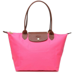 Longchamp Le Pliage 28 N&ouml;&ouml;bi ja t&otilde;mblukuga sulgemine Pikk k&auml;epide Nahast pelmeenikujuline &otilde;lakott V&auml;ike naiste k&auml;ekott Roosa 2605089P73 Basic Set (Bag)