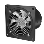 4/6/8 Metallist Rauast Ventilaator V&auml;ljat&otilde;mbaja, Vaikne Tagasivoolu Klapiga Akna- ja Seinakinnitusega Ventilaatorid Koduks 4 inch must