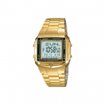 Casio Youth Series Metall Ruudukujuline Klassikaline Retro V&auml;ike Kuldne Kell K&uuml;mneaastase Patareiga Elektrooniline Veekindel Kvartsmehhanism Meeste kellad Hall DB-360G-9A Gold Strap