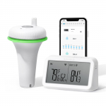 INKBIRD 2. p&otilde;lvkonna juhtmevaba basseinitermomeeter koos IBS-M2 Wifi-v&auml;ravaga, veekindel digitaalne ujuv termomeeter spaale, tiigile EU Version