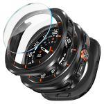 Metallkorpus+Karastatud Klaasikile Samsung Galaxy Watch Ultra 2026 47mm jaoks K&otilde;va Kaitse&uuml;mbris Galaxy Watch Ultra Tarvikutele Galaxy Ultra (2025) gray