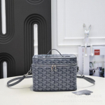 Prantsuse Retro karpkott Naiste Crossbody K&auml;eshoitav Meigikott Tualett-tarvete Kott &Otilde;lakott K&otilde;rgeklassiline tunne 20x14x16 tumehall v&auml;rv