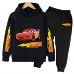 Multikas Anime Lightning McQueen Moodne Lahe Tr&uuml;kiga L&otilde;tv Soe Mugav Poiste T&uuml;drukute Hupparid Pikkade Varrukate Komplekt 110cm must