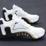 Meeste PU-nahast veekindlad tossud vabaaja spordijalatsid Meeste kerged hingavad lamedad libisemiskindlad tennised Zapatillas Hombre 39 must