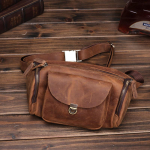 Uus Retro Crazy Horse Nahast Suure Mahutavusega V&ouml;&ouml;kotid, Ehtne Nahast Rinnakott, Mitme Sahtliga V&auml;litingimustes Kasutamiseks M&otilde;eldud Vabaaja Veisenahast Crossbody Kott pruun