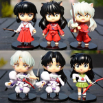 Uus Inuyasha Anime Kuju Higurashi Kagome Miroku Sesshoumaru Tegevuskuju Q Versioon M&auml;nguasjad Pvc Kuju Nukk Kingitused Lastele