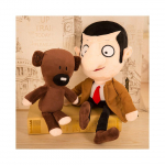 2 tk Laste Mr Bean+Karu Kingituskaru Film Pehme Nukk T&auml;idisega Pl&uuml;&uuml;slelu