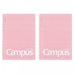 KOKUYO Campus Pehme spiraaliga vihik Dot 40 B5 Komplekt 2 vihikut, Jooneline, Lehed, Suurus, Roosa, (SU-S111BT-PX2SET) roosa