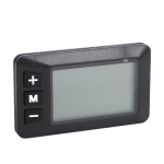 Elektriratta LCD-ekraANIPANEEL G51 6P Veekindla pistikuga Kiiruse ja aku taseme n&auml;idik t&otilde;ukeratta ja jalgratta jaoks gray