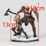 God of War Kratos ja Atreus Deluxe Art Scale PVC Kuju Mudel Statue Kollektsiooni M&auml;nguasi gray