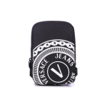 Versace Jeans Couture Prinditud Reguleeritav Eemaldatav &Otilde;larihm T&otilde;mblukk Pol&uuml;ester &Otilde;la Crossbody Kott V&auml;ikesed Meeste Kotid E1YWAB84-71889-MI9 Basic Set (Bag+Dust Bag) gray
