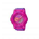 Casio BABY-G Jooksja Stopper Funktsionaalne Kell Kvartsmehhanism Vaikrihm Jaapani ja Korea Kell Naiste Kell Roosa sihverplaat BGA-185FS-4A roosa