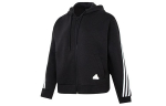adidas Naiste Future Icons 3-triibuline t&auml;ispikkusega kapuutsiga pusa Must HT4715 XXL