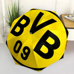 BVB, Logo Automaatne Avamine ja Sulgemine, 8-ribiline Struktuur Kaasaskantav Vihmavari, Sobib Meestele ja Naistele K&otilde;ikidel Hooaegadel T&auml;iuslik Kingitus Holi jaoks