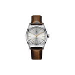 Hamilton American Classic Series Automaatne Mehaaniline Liikumine 50m Veekindel Kell 42mm Must Tihvtikell Roostevabast Terasest Korpus Nahkrihm H42415551 Regular Watch Box,Silver Dial H42415551