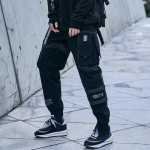 Meeste P&uuml;ksid Hip Hop Streetwear Jooksup&uuml;ksid Treeningp&uuml;ksid Vabaaja Puuvillased Haremip&uuml;ksid Harajuku S&uuml;gis Cargo P&uuml;ksid Mehed M