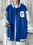 Meeste Y2K Street Hip-hop jakid Mantlid Meeste S&uuml;gis Street Trend K&otilde;ik m&auml;ngud Pesapallivorm Meeste Bomber jakid XL sinine