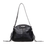 Retro Pruun Tutt Neetidega &Otilde;lakott PU Nahast Crossbody K&auml;ekott Naistele Y2K Stiilis Vabaaja T&ouml;&ouml;le Fashi Mitmek&uuml;lgne Satchel must