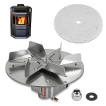 720110 Pelletikamina v&auml;ljat&otilde;mbeventilaatori mootor tihendiga, &uuml;hildub ComfortBilt HP21 HP22 HP50 HP61-ga; Castle Pellet Stove HPS09 110-115V 0.55A 3000RPM gray