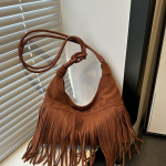 Kunstnahast &uuml;lipopulaarne ni&scaron;inahast seemisnahast &otilde;lakott naistele Uus tutikujundusega &uuml;hev&auml;rviline Crossbody kott 29x7x27cm pruun