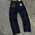 RogueWave Y2k t&auml;navujeans meestele ja naistele Moodsad vabaaja paarip&uuml;ksid S