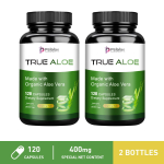 Orgaanilised aloe vera kapslid, orgaaniline aloe vera ekstrakt, k&otilde;rge puhtusega, sobivad nii meestele kui naistele. 120*2 black