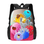 Slime Rancher [ Vana ] Mustrimuster Seljakott Koolikotid Slime Rancher Armsad H&otilde;rgud Limad Tabby Roosa Boom Lomp Mesi Kuldne OneSize gray