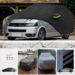 Veekindel Autokate K&otilde;ikide Ilmastikutingimuste jaoks UV-kaitsega P&auml;ikese- ja Vihmakate Volkswagen T5 SWB jaoks Volkswagen T6 SWB jaoks 499x143x175cm black must