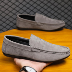 Luksusbr&auml;ndi Mood Suede Meeste Laisad Kingad Meeste Vabaajakingad Hingavad Mugavad Slip-on Meeste S&otilde;idukingad Meeste Loaferid Mokassiinid 39 hall v&auml;rv