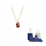 Swarovski Luigekaelakeed Naistele Kuldne/Punane F-Branded gift bag punane