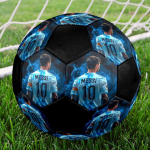 1 tk Lionel Messi jalgpall Suurus 5 Sisejalgpall Moodne V&auml;rviline Tagahoovi m&auml;ng - Suurep&auml;rane spordif&auml;nnidele kingituseks HE36