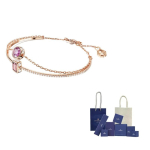 Swarovski Chroma roosakulla tooni plaaditud k&auml;ev&otilde;rud naistele roosakuld F-Branded gift bag roosa kuldne v&auml;rv