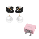 Swarovski Luige K&otilde;rvar&otilde;ngad Naistele Mustad Pink bow gift box black