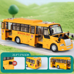 Suur suurus 1:24 Legeerterasustega Koolibuss Valatud Mudel M&auml;nguauto Uksed Avatavad Heli Valgus T&otilde;mmatav Miniatuurne S&otilde;iduk &Otilde;pilase Kingitus