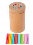 Montessori v&auml;rvide sorteerimiskupp kuju v&auml;rvide sobitamise m&auml;nguasjad puidust pulgad klassifitseerimiskast varajane haridus vanusele 3+ peenmotoorika