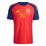 Adidas Hispaania 2026 Maailmameistriv&otilde;istlused Hispaania Rahvuskoondis Pedri 20 Kodus Kiirkuivav Pullover L&uuml;hikeste Varrukatega Jalgpallis&auml;rk M&auml;ngija Versioon Unisex s&auml;rk JN4366-20 L