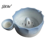 Keraamiline marjade loputuskann Pesukauss, k&uuml;ljelt valamise tila ja &auml;ravooluga, Elegantne k&ouml;&ouml;gilaua korraldaja, augud, isep&ouml;&ouml;rlev s&otilde;el, gray