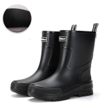 Pools&auml;&auml;rega kummikud Veekindlad PVC-kummist Wellies Hingav V&otilde;rkvooder Libisemisvastane Tald V&auml;litingimustes Kalastamine Aiandus T&ouml;&ouml; Kummikud 36-37 must