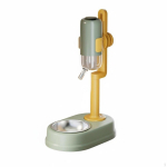 Seisev lemmikloomade veepudel Lekkimiskindel otsik Automaatne dosaator Stabiilne alus Green Stainless Steel gray