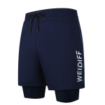 Meeste UV-kaitsega Lycra komplekt Pikkade varrukatega pluus P&uuml;ksid Kiiresti kuivav Ujumisriided Surfamine Sukeldumine Snorgeldamine XXXL fits 160-180 lbs black