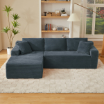 Mooduldiivanid L-kujuline diivan 3-kohaline mooduldiivan M&auml;lupadja mooduldiivanid elutuppa, pilvediivan &uuml;legabariidilise divaniga 252.5 x 163 x 65 cm tumehall v&auml;rv
